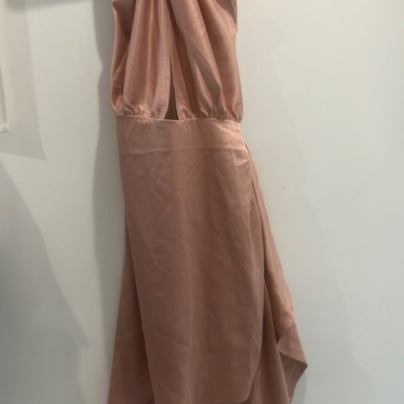 blush silk dress - Picture 2 of 4